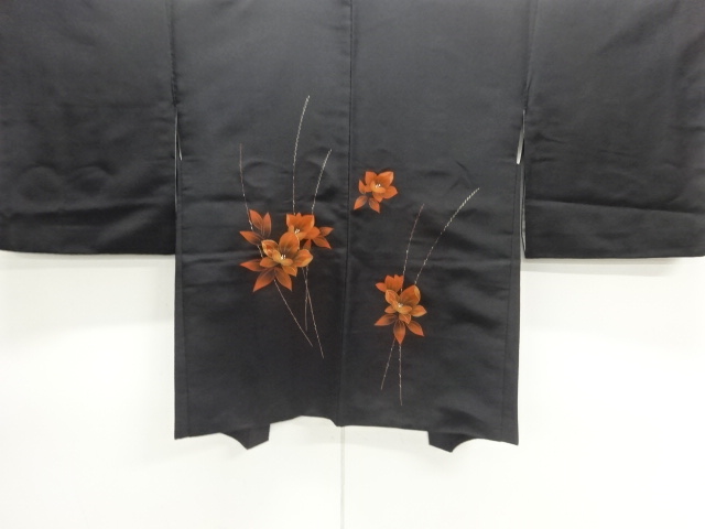 手描き花模様絵羽織